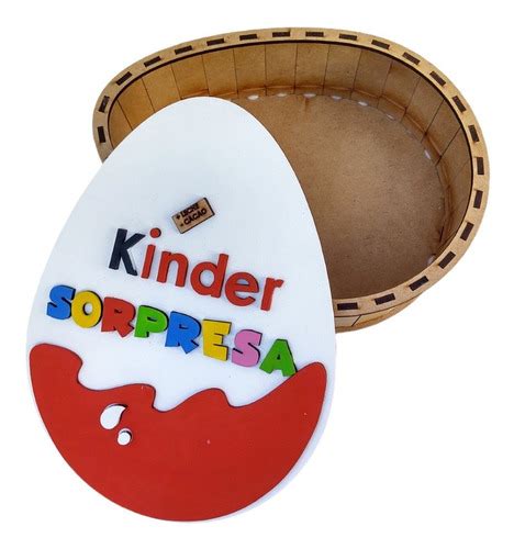 Huevo Kinder Cajita Sorpresa Decorada Mdf Lacasitadejean