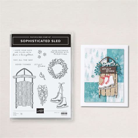 Set De Tampons Sophisticated Sled De Stampin Up