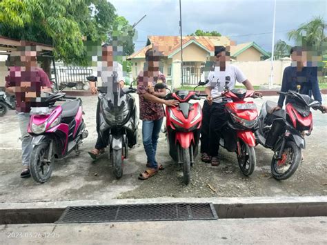 Polisi Amankan 5 Motor Aksi Balap Liar Di Benteng Otanaha Koordinat Co