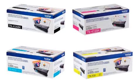 Pack De 4 Toner Brother Tn416 Para L8360 L8900 Tinta Negro MercadoLibre