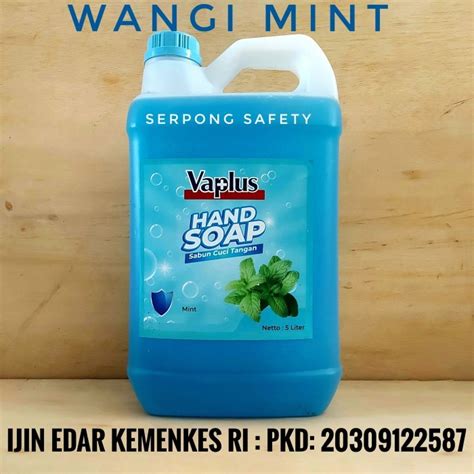 Jual Liter Sabun Cuci Tangan Hand Soap Wangi Mint Merk Vaplus