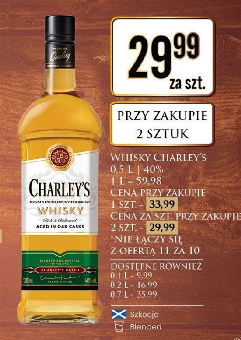 Whisky CHARLEY'S ORIGINAL - cena - promocje - opinie - sklep | Blix.pl ...