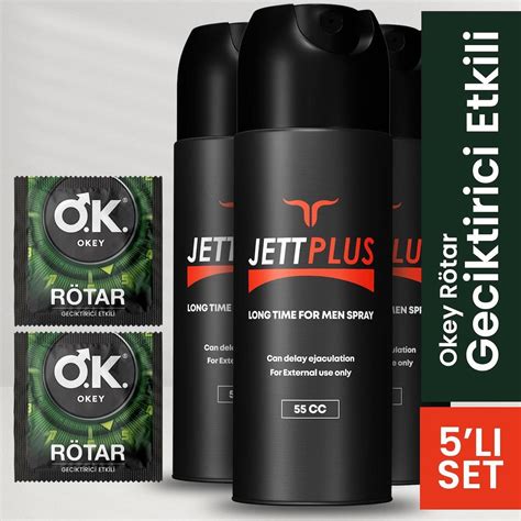 Jettplus Erkeklere Zel Geciktirici Etkili Sprey Adet Adet Tek