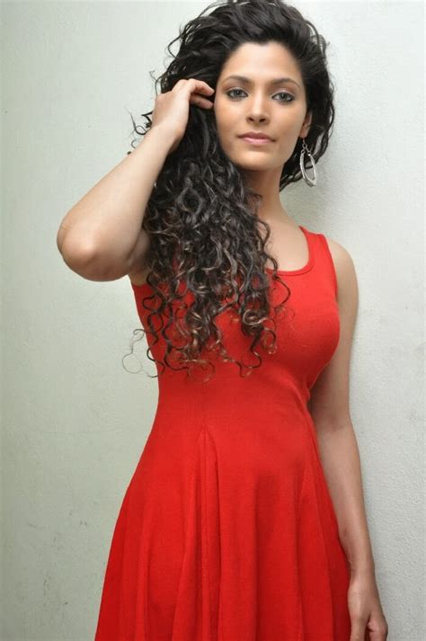 Saiyami Kher Hot Photos In Red Short Dress At Rey Movie Trailer Launch