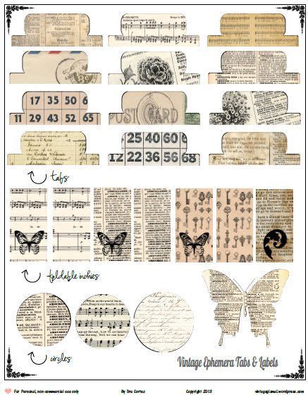 Printable Labels Vintage Label Junk Journal Ephemera Etsy Printable