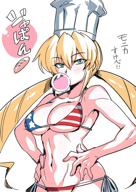 Tukiwani Monica Adenauer Yakitate Japan Girl American Flag American Flag Bikini