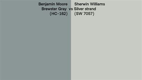 Benjamin Moore Brewster Gray Hc 162 Vs Sherwin Williams Silver Strand