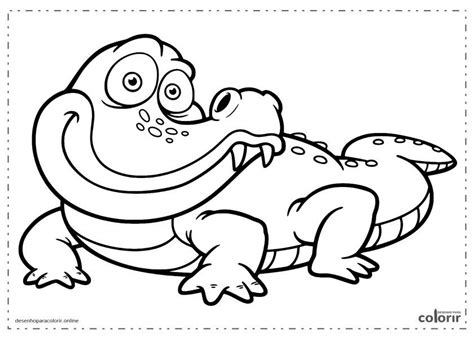 Desenhos De Crocodilos Para Colorir