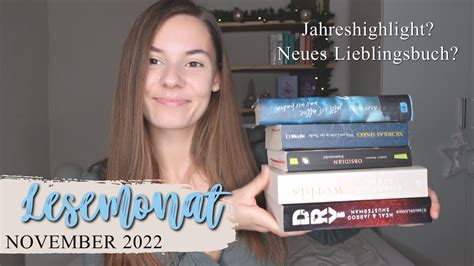 GELESENE BÜCHER im NOVEMBER 2022 Jahreshighlights Lesemonat