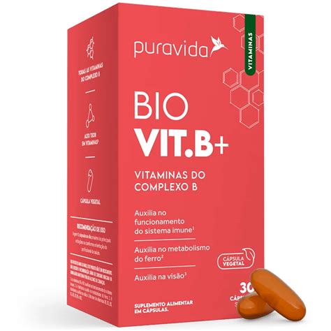 Kit 3x Bio Vit B Vitaminas Do Complexo B 30 Capsulas Cada Pura