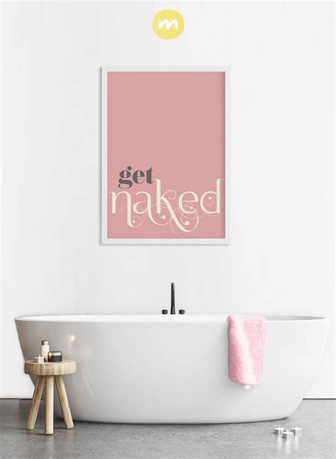 Get Naked Wall Decor Bathroom Rules Funny Bathroom Art Print Etsy