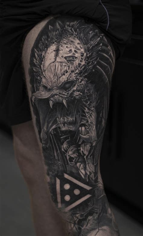 A predator tattoo I did recently. : r/predator