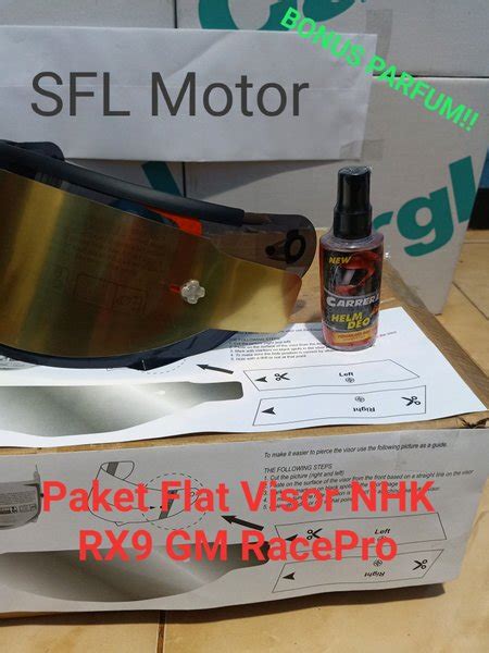 Jual Paket Ganteng Visor Flat Tear Off Tear Off Post Talang Air