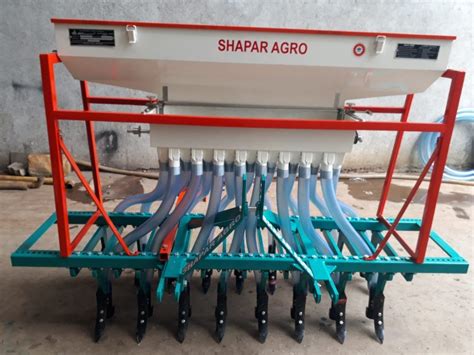 SHAPAR AGRO Mild Steel Garlic Seed Drills For Agriculture Size 75 To