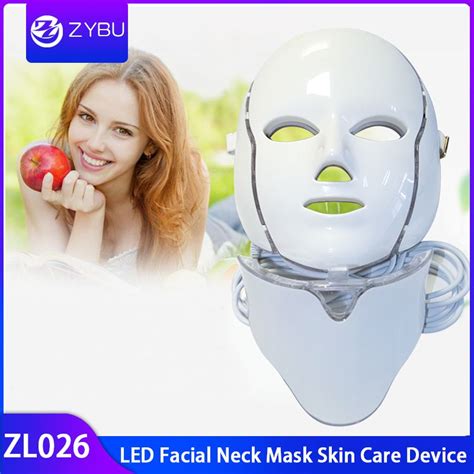 Acheter Masque Facial De Cou De La Machine Led De Beauté De Visage De