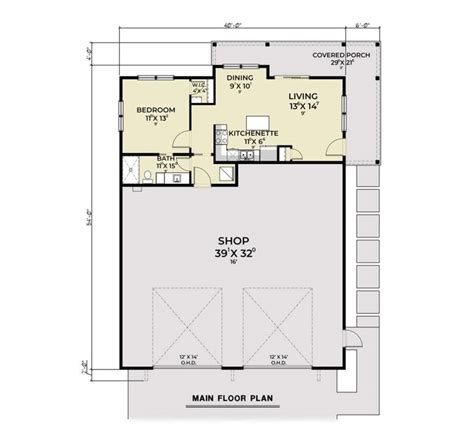 House Plan Barn Plan Square Feet Bedroom