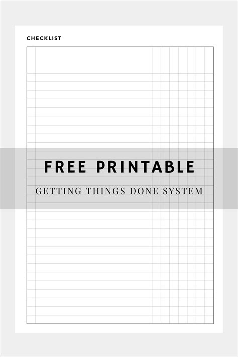 This Free Printable Categorised Checklist Is A Quick And Simple Way To