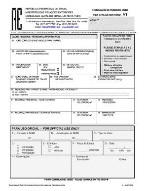 Fillable Online Este Formul Rio Gratuito E Distribu Do Pelo Consulado