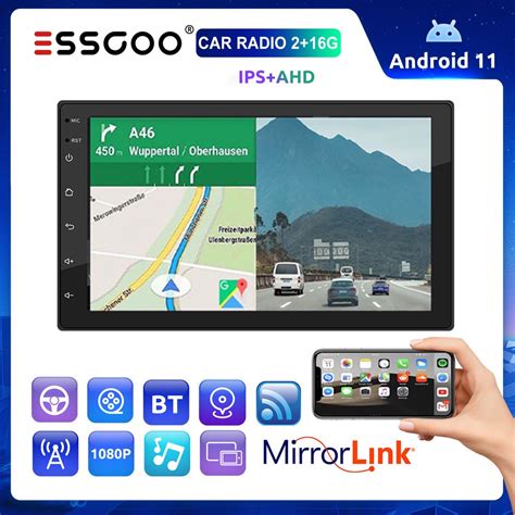 Jual ESSGOO Head Unit Android 13 Mobil 4G 64G 7 9 10 Inch 2 Din Kontrol