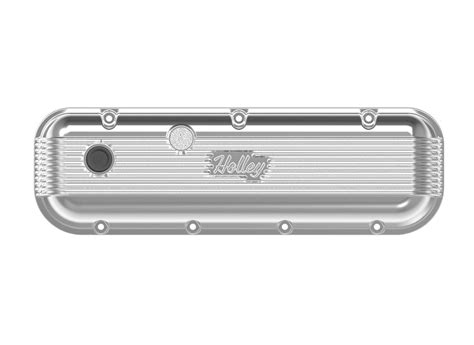 Holley 241 301 Holley Vintage Series Finned Valve Covers BBC Polished