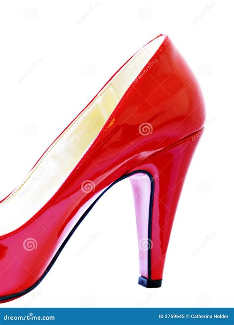 Red Pump Stock Image Image Of Heels Ladies Color Curve 2759645