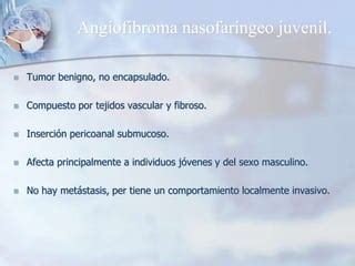 Angiofibroma nasofaríngeo juvenil PPT