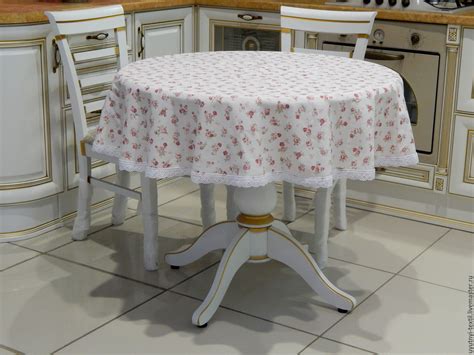 Cкатерть на круглый стол [60+ практичных дизайнерских вариантов]