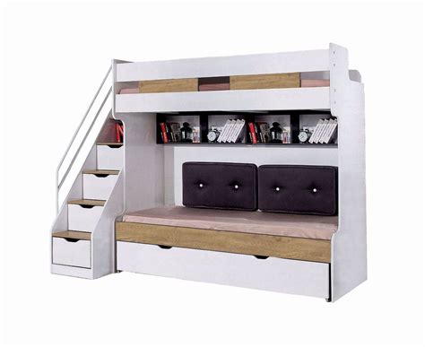 Kinderhochbett Compact mit Schrank und Schreibtisch | TrauM-Moebel.com