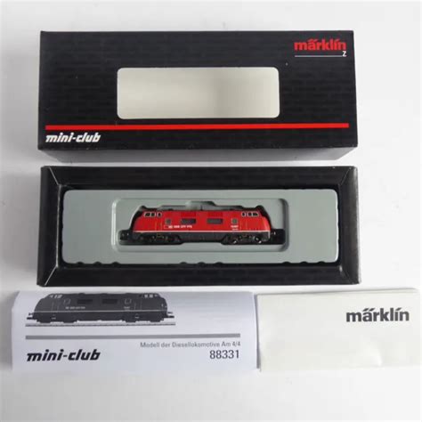 MÄRKLIN MINI CLUB Spur z 88331 SBB Dieselhydraulische Lok Am 4 4 OVP