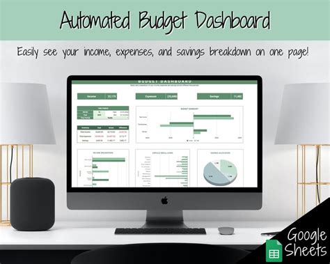 Google Sheets Budget Planner Budget Spreadsheet Easy Monthly | Etsy