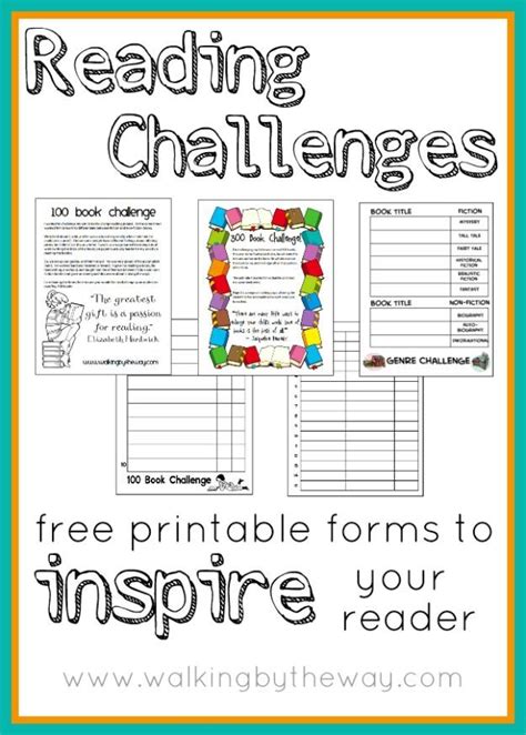 Reading Challenge Free Printable Forms To Inspire Your Reader From