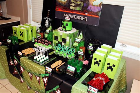 Minecraft Birthday Party Ideas Photo 1 Of 16 Catch My Party