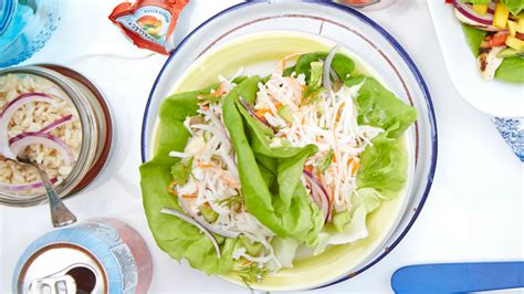 Mock Crab Salad Wraps - Jamie Geller