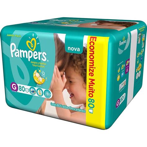 Fralda Pampers Total Confort Jumbo G Unidades R Em Mercado