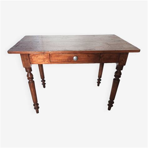 Ancienne Table De Ferme Bois Massif Pitchpin Selency