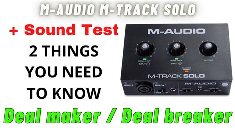 M Audio M Track Solo Usb Audio Interface Review 2 Things To Know