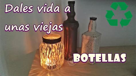 Reciclamos botellas de cristal con la técnica del craquelado YouTube