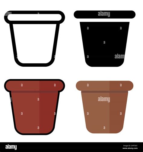 Flower Pot Outline Clip Art