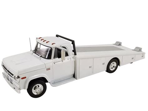 Acme A1801911 1970 Dodge D 300 Ramp Truck 118 White Bt Diecast