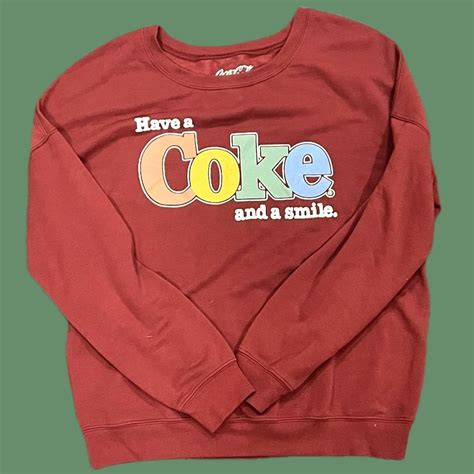 Coca Cola Women S Sweatshirt Depop