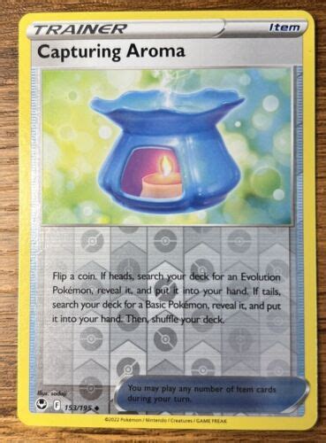 Capturing Aroma 153 195 Silver Tempest Reverse Holo Uncommon Trainer