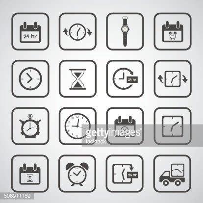 Clocks Icons Set Stock Clipart Royalty Free FreeImages