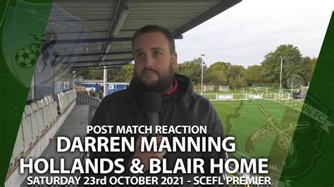 Interview Manager Darren Manning After Welling Town Hollands