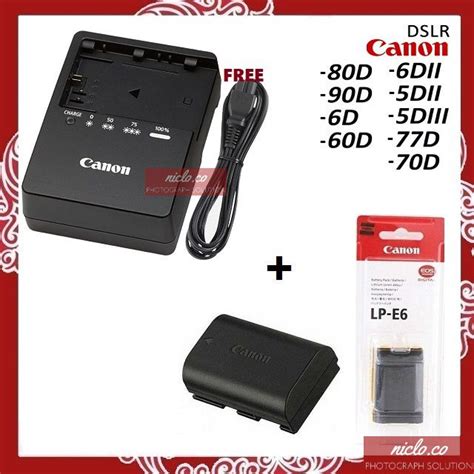 Jual New Battery Dan Charger Canon Eos D D D D D D Lp E