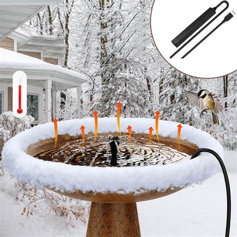 Bird Bath Heater Bird Bath Deicer For Outdoors In Winter Constant