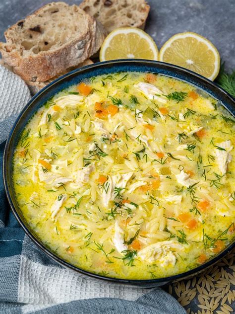 Greek Avgolemono With Chicken Orzo Soup Recipes Chicken Soup Recipes