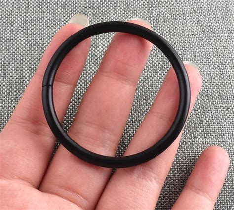 Black O Ring Non Welded Mm Metal O Rings Open Round Etsy