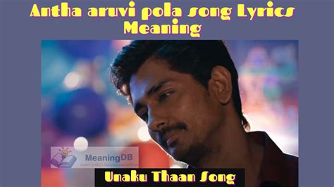 Andha Aruvi Pol Song Lyrics with Meaning- CHITTHA Movie 2023 — MeaningDB