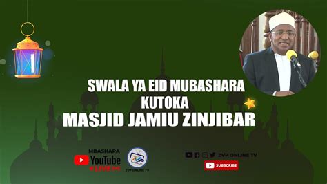 LIVEMASHA ALLAH RAIS DR MWINYI AUNGANA NA WAUMINI KTK SWALA YA EID EL