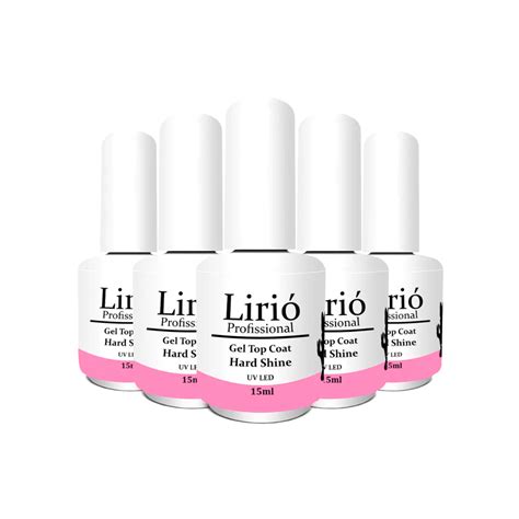 Kit Top Coat Selante Lirio Profissional Ml Extra Bilho Unha Gel